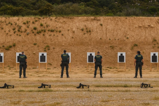 Práctica de tiro en las oposiciones Guardia Civil